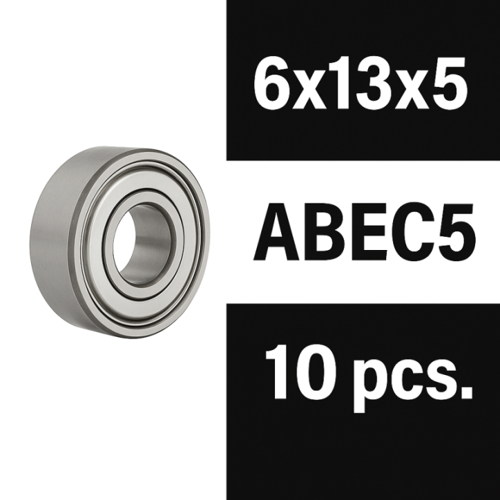 XTR-0344 6x13x5ZZ XTR ball bearings "Zero Friction" (10) ABEC5 XTR RSRC