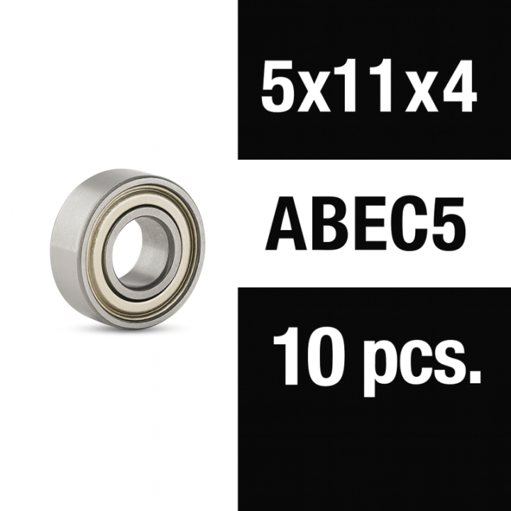 XTR-0350 Roulements 5x11x4ZZ XTR "Zero Friction" (10) ABEC5 XTR RSRC