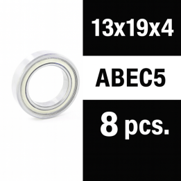 XTR-0351 Roulements 13x19x4ZZ XTR "Zero Friction" (8) ABEC5 XTR RSRC