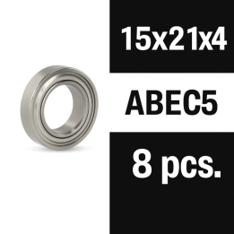 XTR-0353 15x21x4ZZ XTR ball bearings "Zero Friction" (8) ABEC5 XTR RSRC