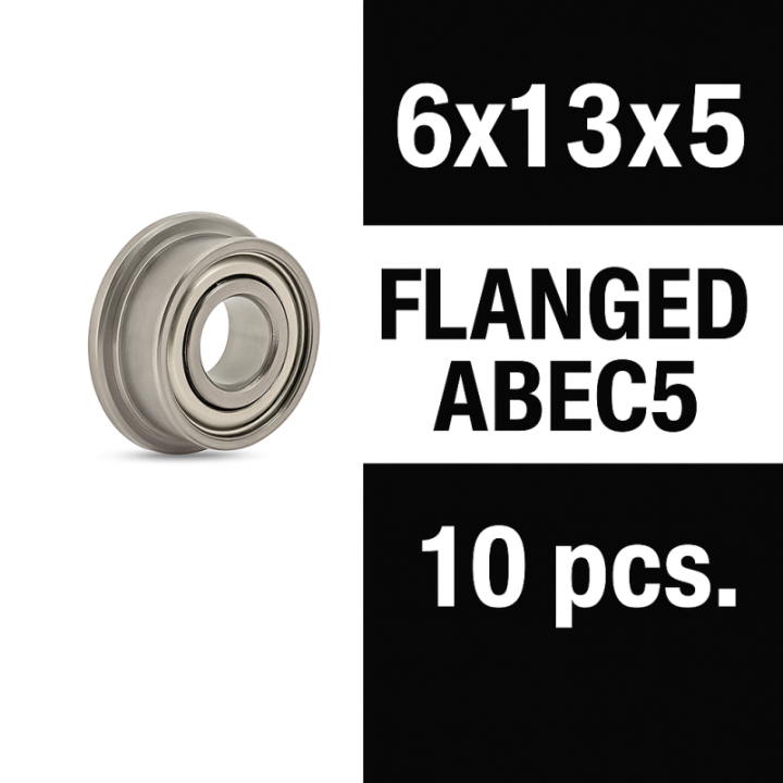 XTR-0356 6x13x5ZZ flanged XTR ball bearings "Zero Friction" (10) ABEC5 XTR RSRC