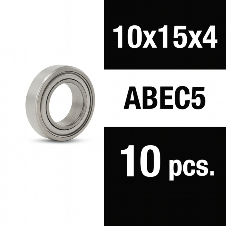XTR-0358 Roulements 10x15x4ZZ XTR "Zero Friction" (10) ABEC5 XTR RSRC