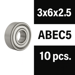 XTR-0360 3x6x2.5ZZ flanged XTR ball bearings (10) ABEC5 XTR RSRC
