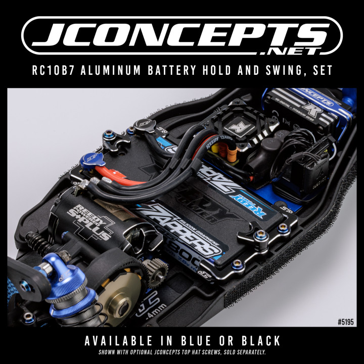 5195 Support de batterie aluminium Jconcepts Team Associated B7 Jconcepts RSRC