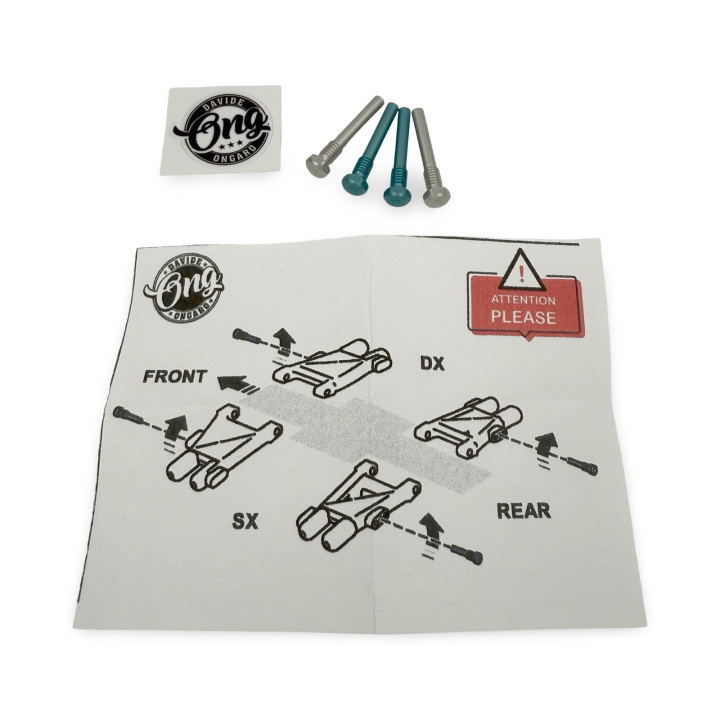 ONG0432A ONG threaded shock pins for Team Associated ONG Davide Ongaro RSRC