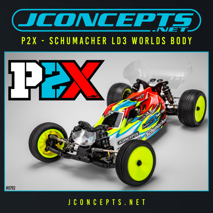 0702 Carrosserie P2X Schumacher LD3 Worlds Jconcepts Jconcepts RSRC