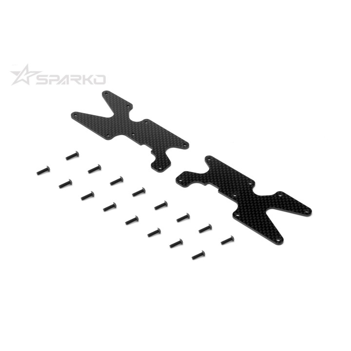 F83024-20OP Sparko F8T Carbon Rear Arm covers 2.0mm 2pcs Sparko RSRC