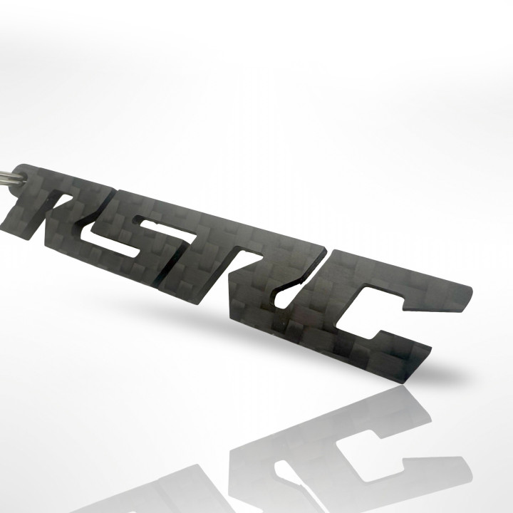 PclésRSRC RSRC carbon fiber Keyring RSRC RSRC