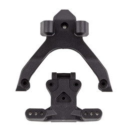 AS92404 RC10B7 FT Top Plate & Ballstud Mount Carbon Team Associated Team Associated RSRC