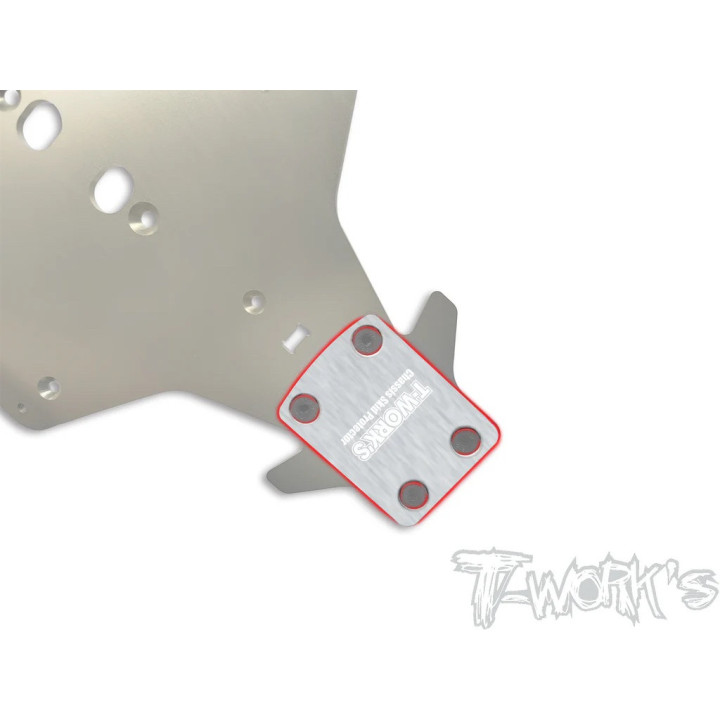 TO-220-MP11 Tworkz rear skid plate for Kyosho MP11 (2) Tworks RSRC