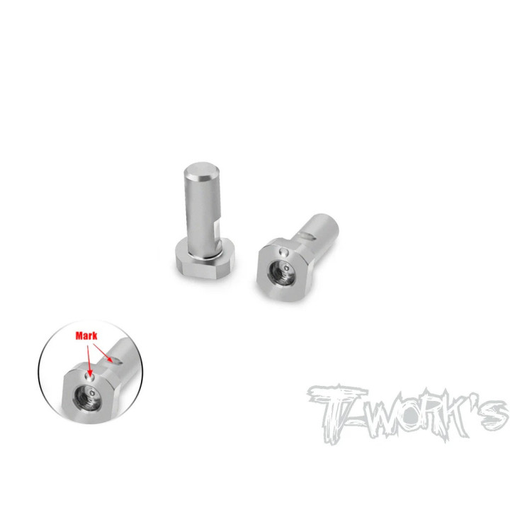TP-223-A Axes de kingpin hauts Tworkz titane pour Kyosho MP11 Tworks RSRC