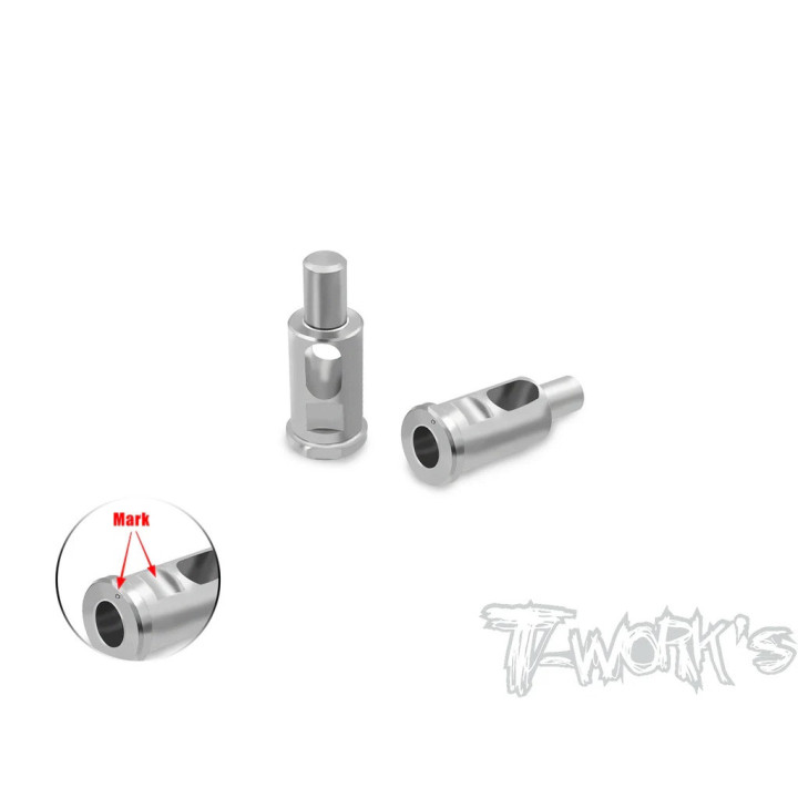 TP-223-B Axes de kingpin bas Tworkz titane pour Kyosho MP11 Tworks RSRC