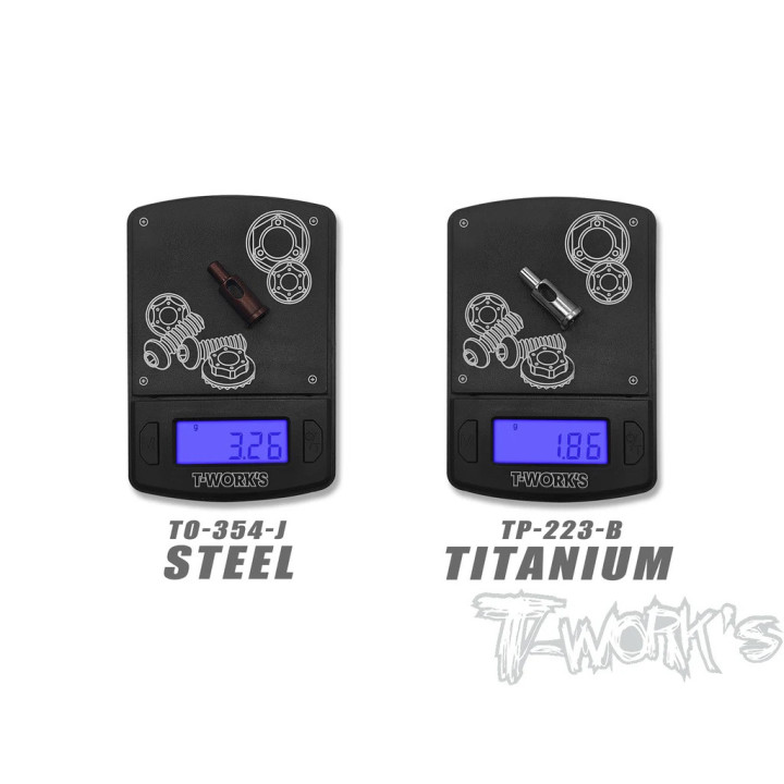 TP-223-B Tworkz Titanium Lower Kingpin for Kyosho MP11 Tworks RSRC