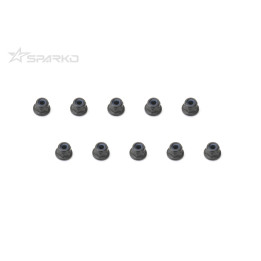 NF03BK Sparko Flanged Locknut M3 (10pcs) Sparko RSRC