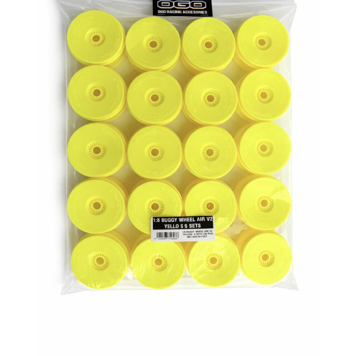 OG2101YSET OGO yellow wheels 1/8 (20) OGO Racing RSRC
