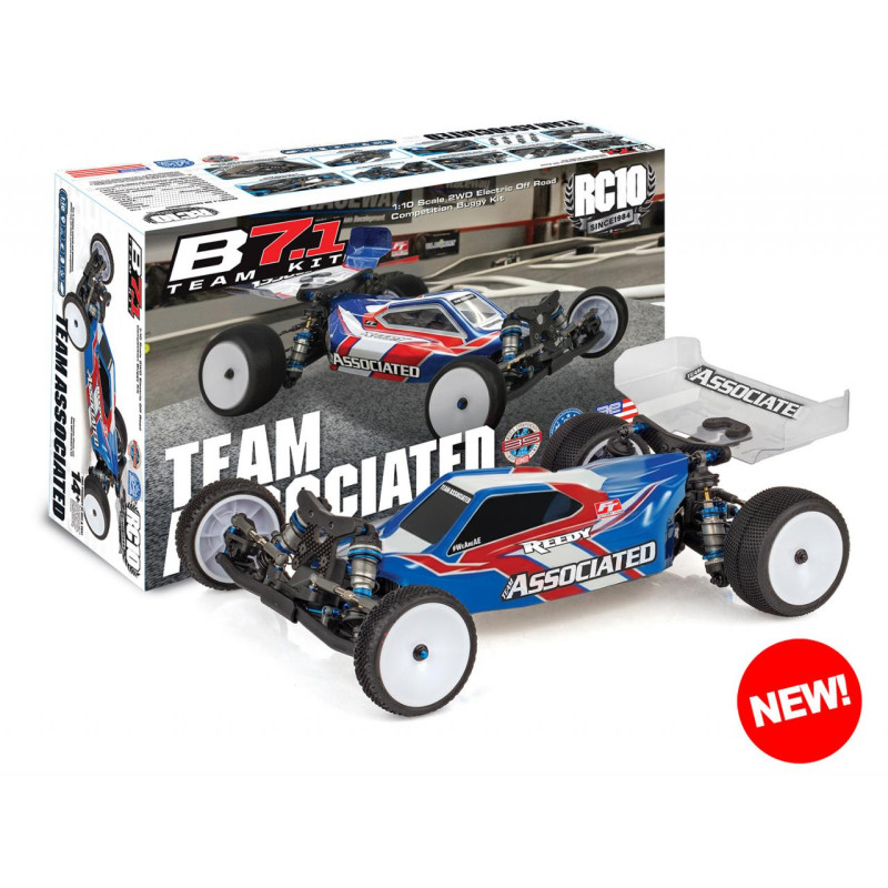 RC10B7.1 Team Associated 1/10 Buggy 4x2 racing on carpet AS9