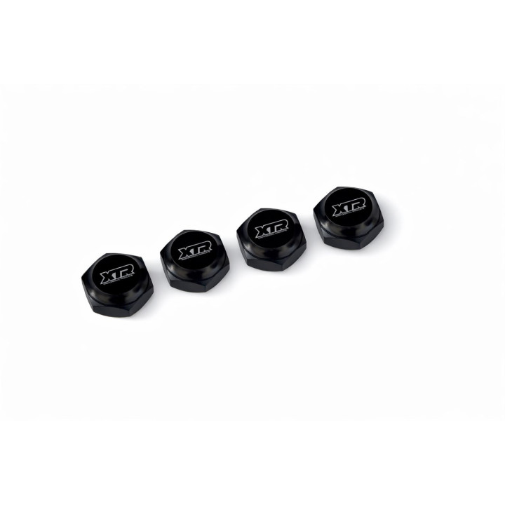 XTR-0416BK Ecrous de roues 1/8 fermés noir aluminium (4) XTR RSRC