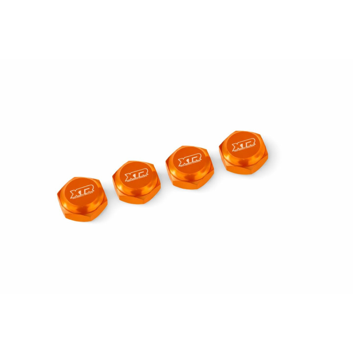 XTR-0416O 1/8 serrated closed wheel nuts orange aluminium (4) XTR RSRC