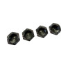 XTR-0416G 1/8 serrated closed wheel nuts grey aluminium (4) XTR RSRC