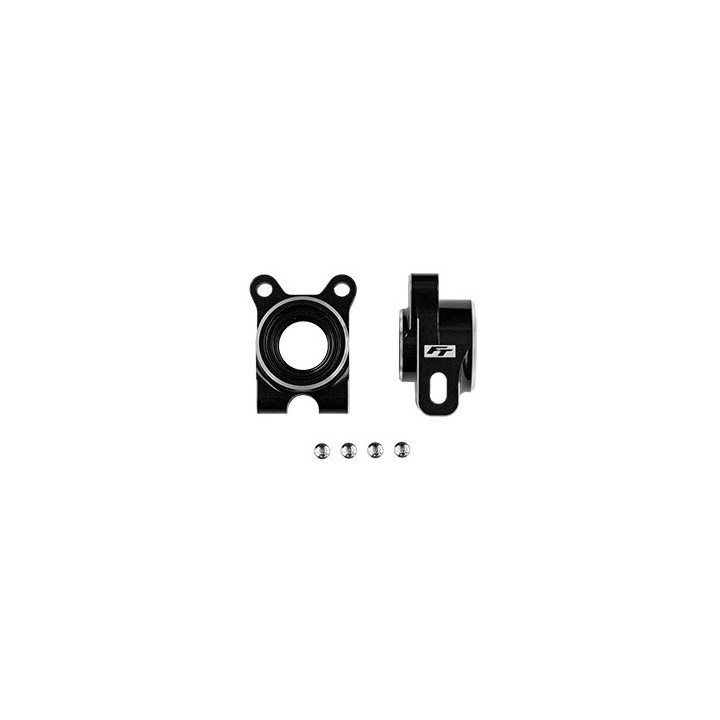 AS92563 RC10B7 black aluminium Rear Hub Set -4mm Offset Team Associated Team Associated RSRC