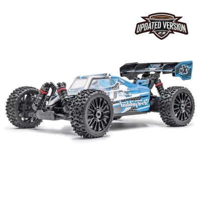 Carrosserie De Rechange HOBBYTECH Pour Buggy Spirit NXT Evo V2 – Bleue, Non Découpée, Avec Stickers – Pièce Détachée Compatible