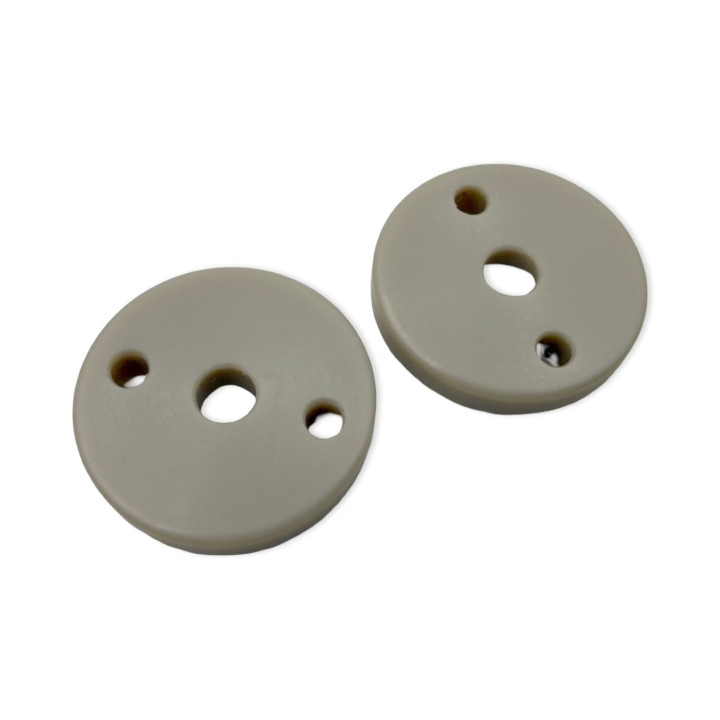 TRC008063 TRC shock pistons 2x1.6 flat (12.85mm/2.5mm shaft/H. 2.5mm) (2) TRC Throttlefinger Racing Concept RSRC