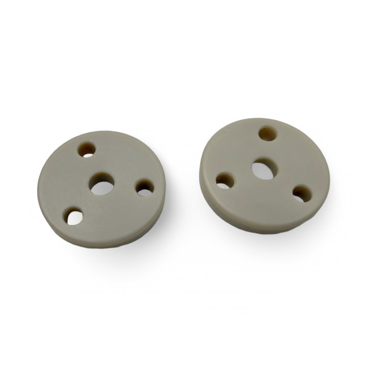 TRC008068 TRC shock pistons 3x1.8 flat (12.85mm/2.5mm shaft/H. 2.5mm) (2) TRC Throttlefinger Racing Concept RSRC