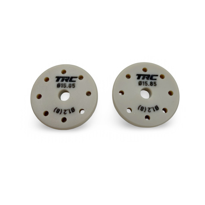 TRC000224 TRC shock pistons 8x1,2 flat (15.85mm/shaft 2.6mm/H. 2.7mm) (2) TRC Throttlefinger Racing Concept RSRC