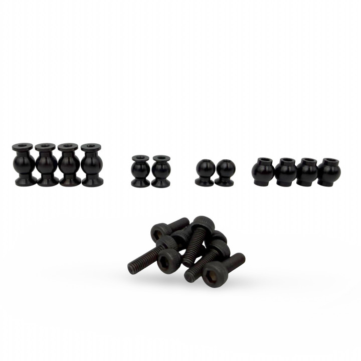 RCPJ-KYMP10-100 Kit de boules "inversées" Ergal 7075-T6 pour Kyosho MP11, MP10, MP9 RC-PROJECT RSRC