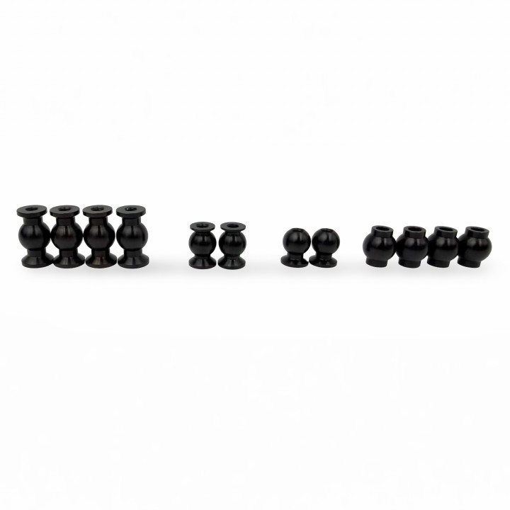 RCPJ-KYMP10-100 Kit de boules "inversées" Ergal 7075-T6 pour Kyosho MP11, MP10, MP9 RC-PROJECT RSRC
