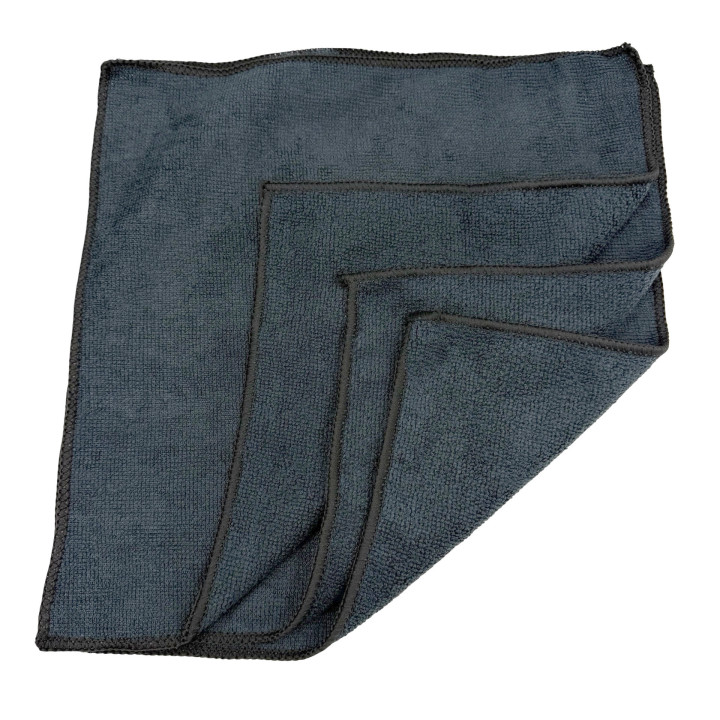  Batch of 3 Microfiber Cleaning Cloth orange or black RSRC RSRC