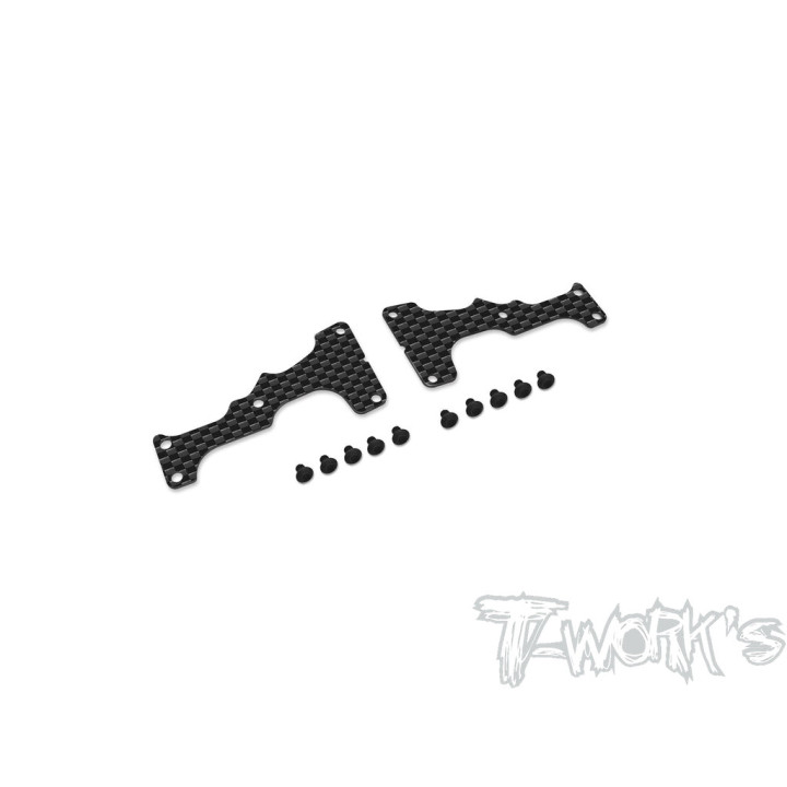 TO-246-MP11-FL1 Front lower carbon fiber arm stiffeners 1mm MP11 Tworkz (2) Tworks RSRC