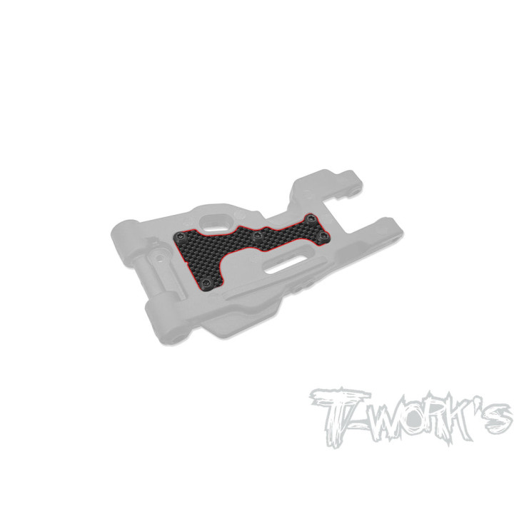 TO-246-MP11-FL1 Front lower carbon fiber arm stiffeners 1mm MP11 Tworkz (2) Tworks RSRC
