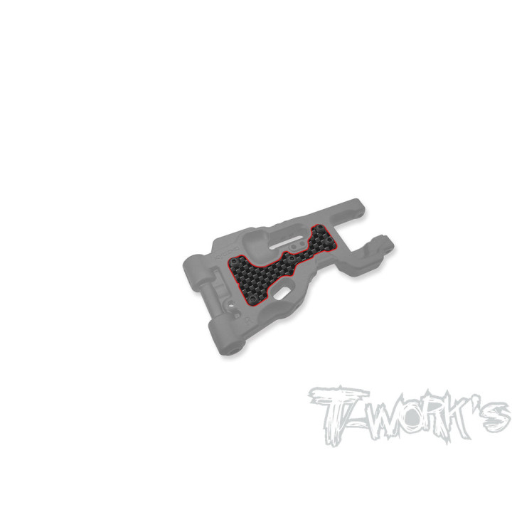 TO-246-MP11-FU1 Plaques de triangles avant supérieur carbone 1mm MP11 Tworkz (2) Tworks RSRC