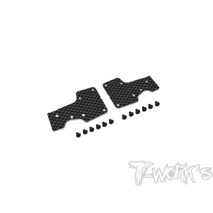 TO-246-MP11-R1 Rear carbon fiber arm stiffeners 1mm MP11 Tworkz (2) Tworks RSRC