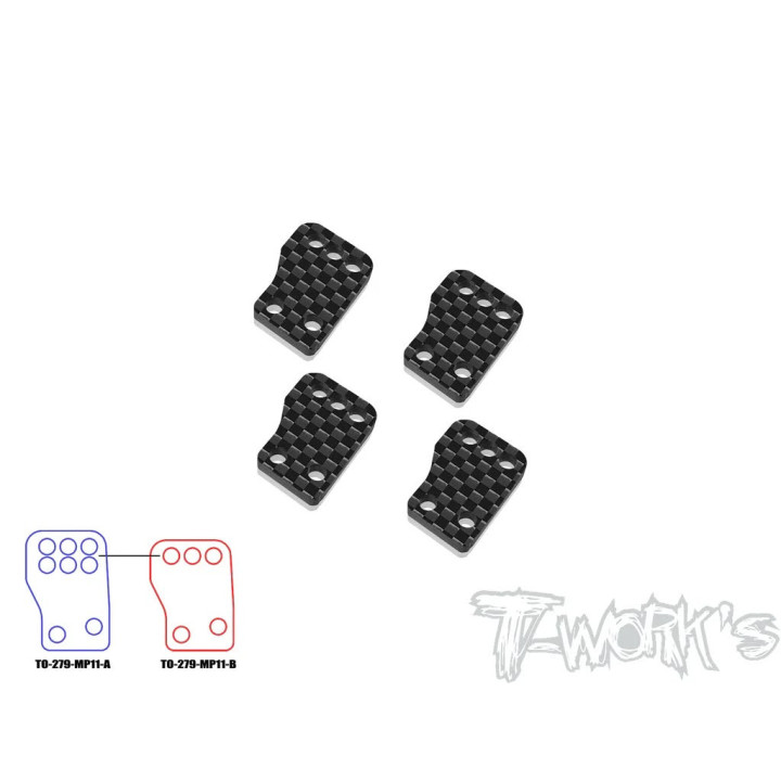 TO-279-MP11 Aluminum rear hubs set MP11 Tworkz Tworks RSRC