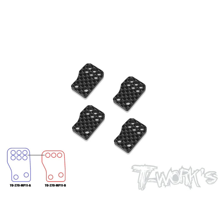 TO-279-MP11 Aluminum rear hubs set MP11 Tworkz Tworks RSRC