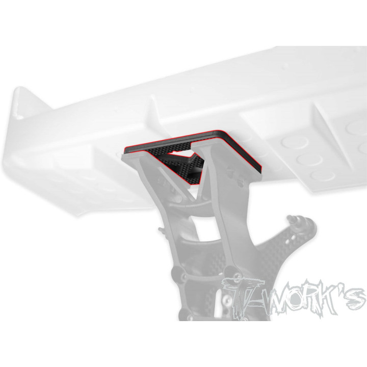 TO-354-N Plaque renfort/rehausse de support aileron carbone MP11 Tworkz Tworks RSRC