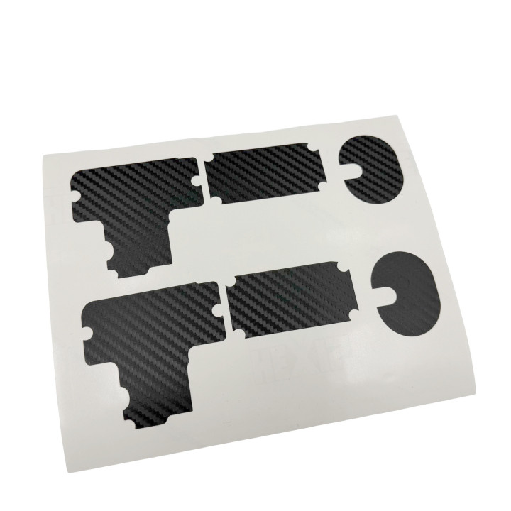 Autocollants carbone 3D Kyosho MP11 Maugrafix - Boîte radio & filtre