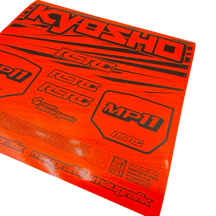 MFX-005 Autocollants d'aileron orange fluo MP11 Maugrafix Maugrafix RSRC