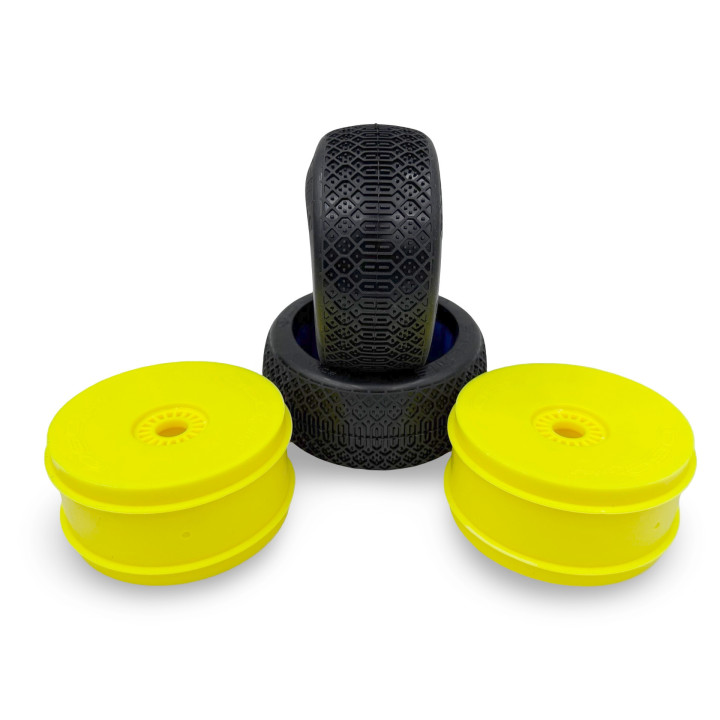 OGO Racing Cheste Tires with Inserts and Wheels for 1/8 Buggy