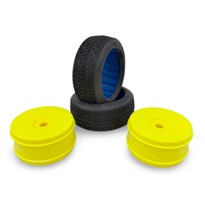 H1824 Pneus OGO Miura avec inserts et jantes jaunes (2) OGO Racing RSRC