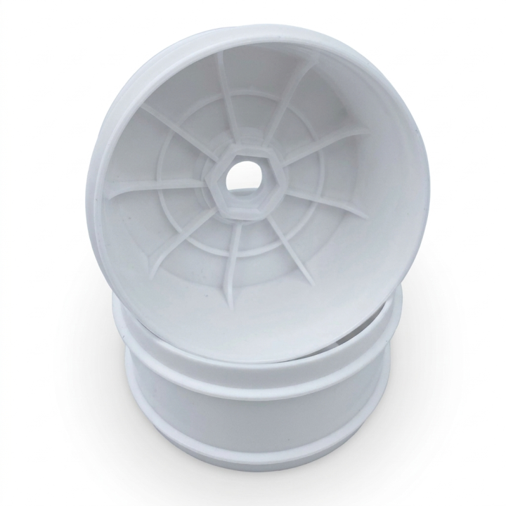 H0103 OGO Cheste tires with inserts and white wheels (2) OGO Racing RSRC
