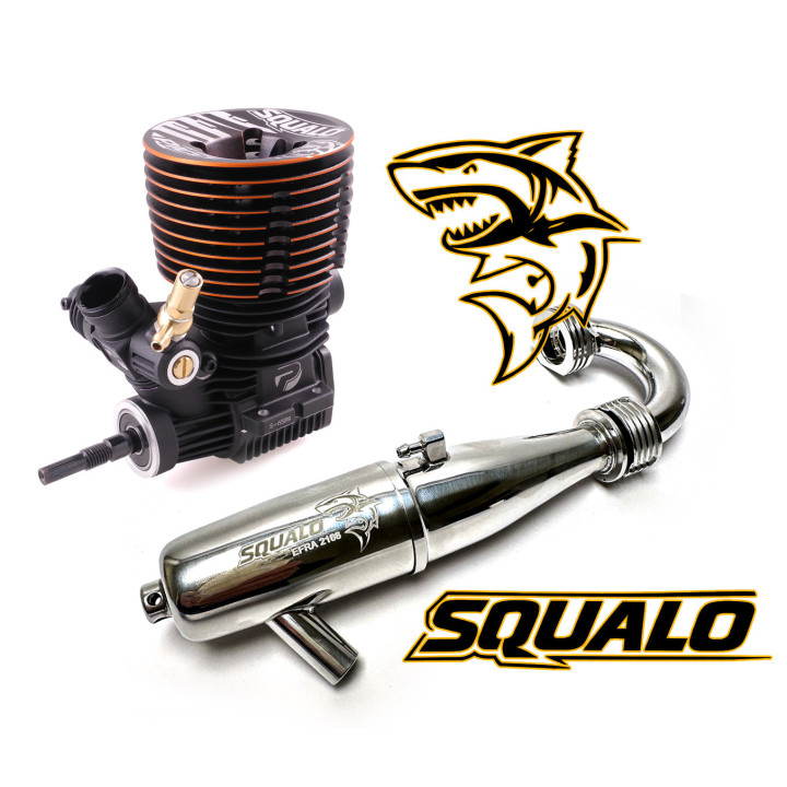 PIC9699+9396S Combo Picco SQUALO engine with exhaust and header Picco RSRC