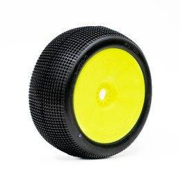 H0103 copy of OGO Truggy Blizzard tires with inserts and yellow wheels (2) OGO Racing RSRC