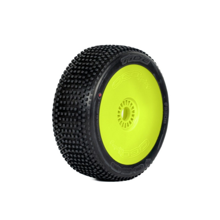 Pneus OGO Tide avec inserts et jantes jaunes (2) OGO Racing RSRC