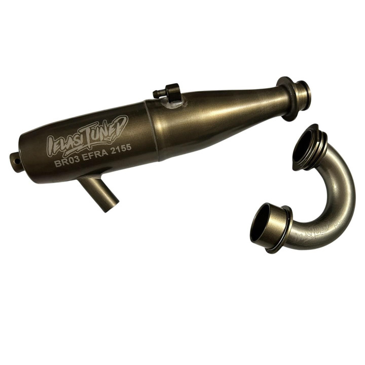 ILS-2155 Echappement Ielasi Tuned EFRA 2155 tout-terrain 1/8 FACTORY traité dur monobloc Ielasi tuned RSRC