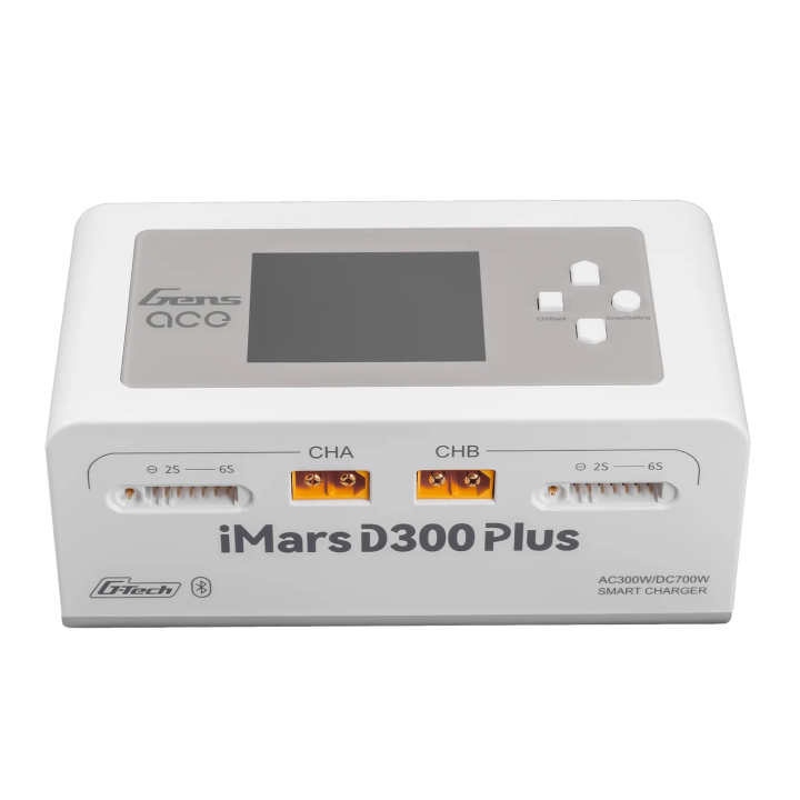 GEA300WPLUS-EW Chargeur iMars Gens Ace D300 PLUS deux sorties blanc Gens ace RSRC