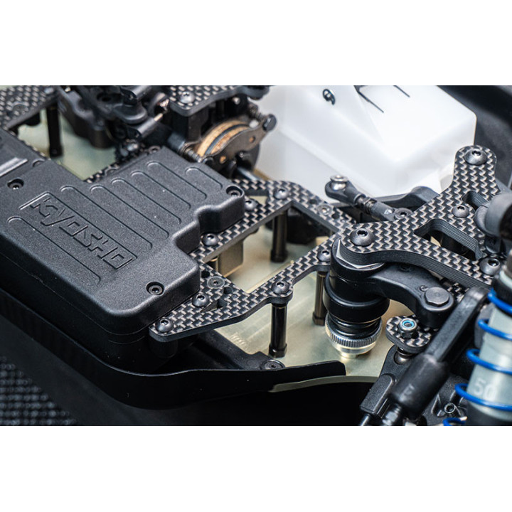 KOS04381-01 Koswork 3.0mm Carbon Fiber Steering Servo Plate for Inferno MP11 Koswork RSRC