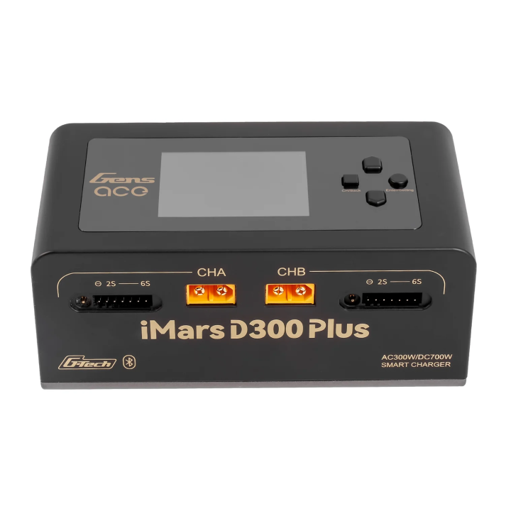 GEA300WPLUS-EW Chargeur iMars Gens Ace D300 PLUS deux sorties noir Gens ace RSRC